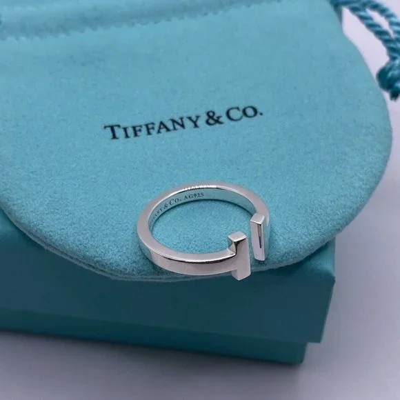 Tiffany Jewelry Tiffany Co Sterling Silver T Square Ring